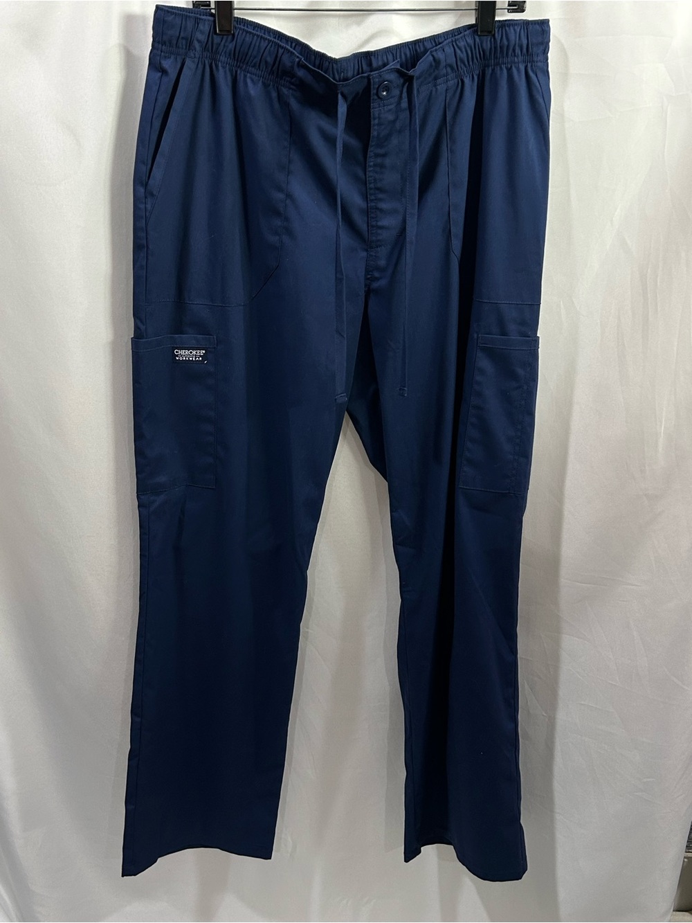 Cherokee Navy Blue Men’s Cargo Scrub Pants